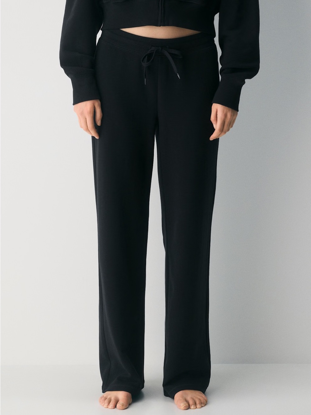 Aritzia TNA Waffle Wide Leg Pants